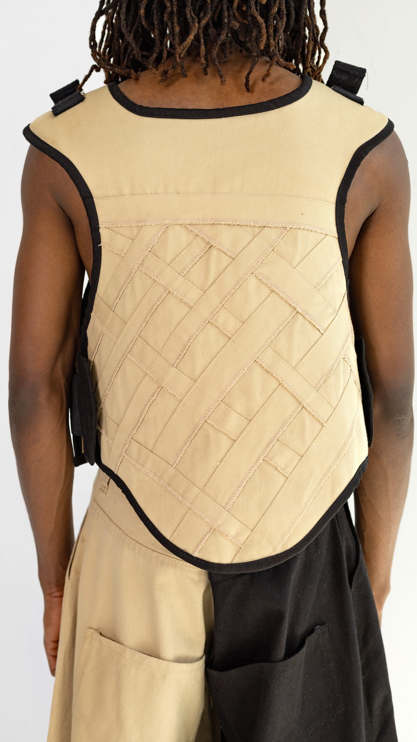 Woven Moto Vest image 1