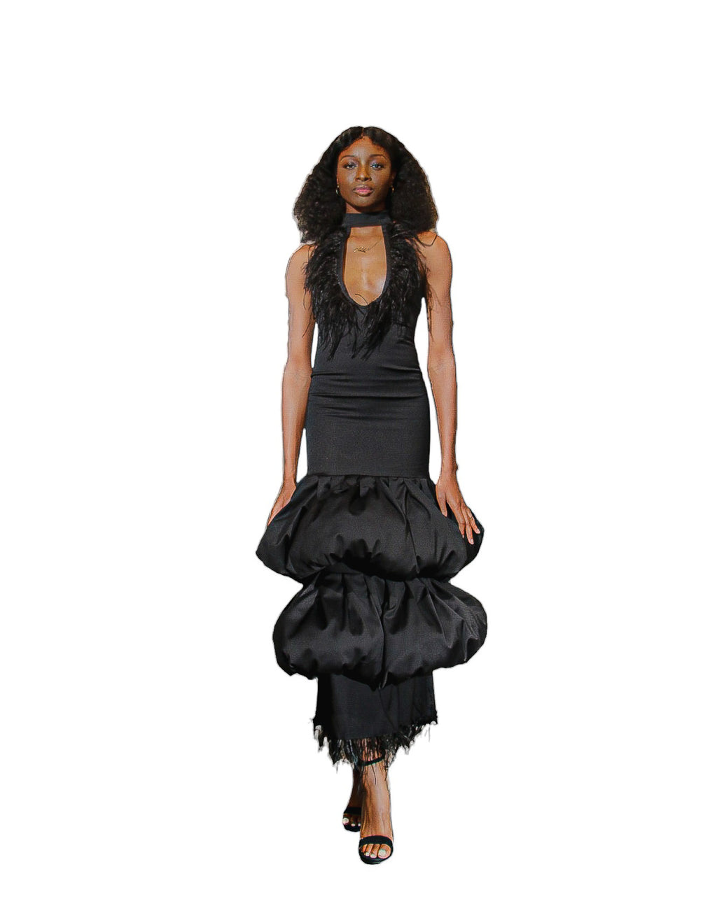 The Feathered Blossom Gown