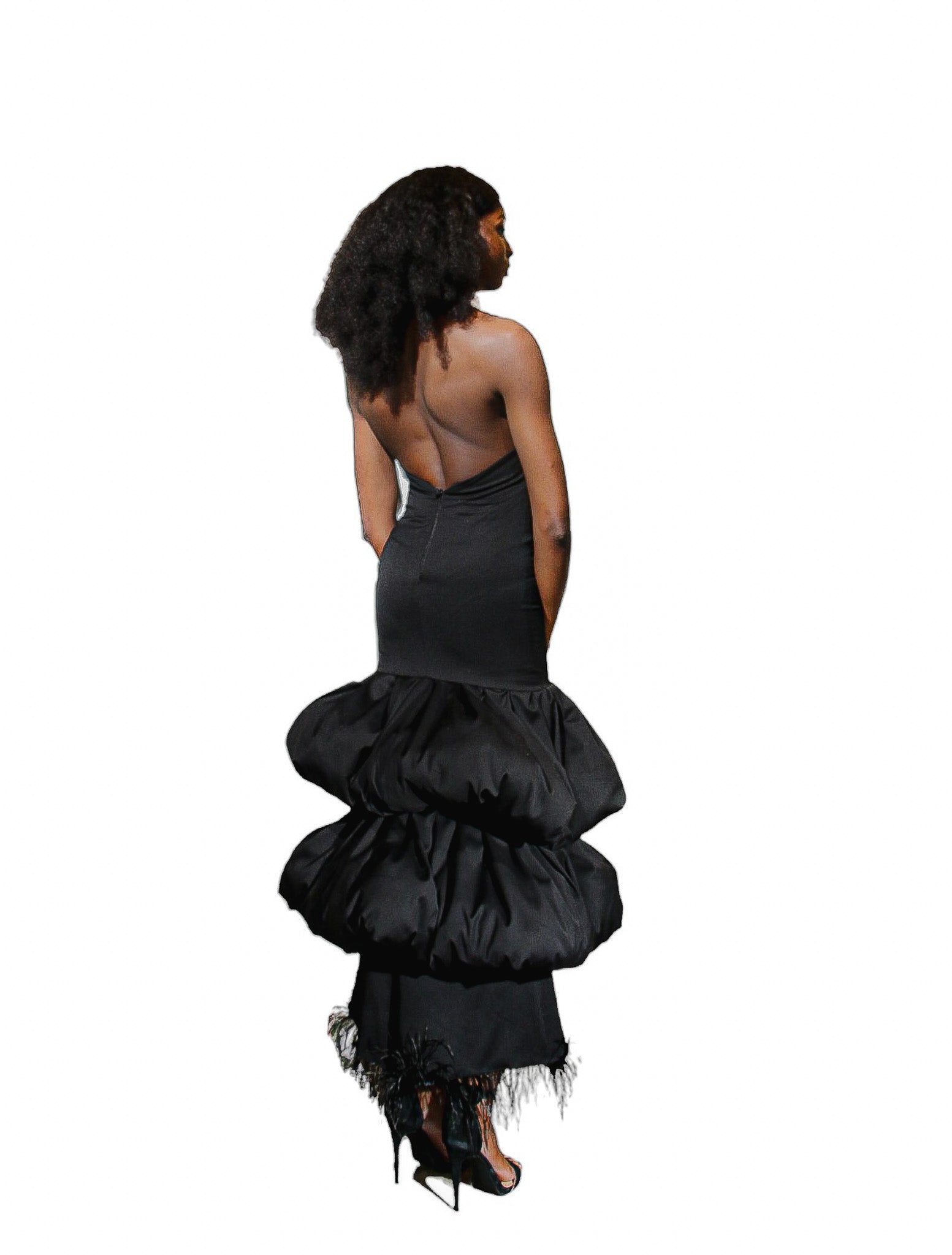 The Feathered Blossom Gown
