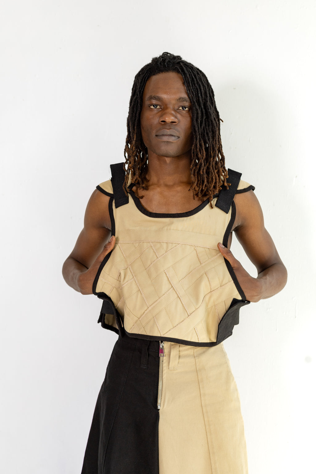Woven Moto Vest