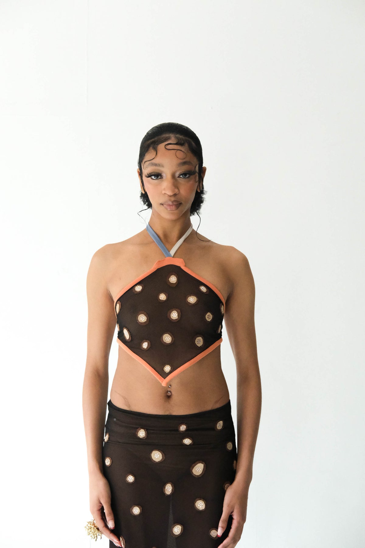 Leopard Mesh Two-Piece Set