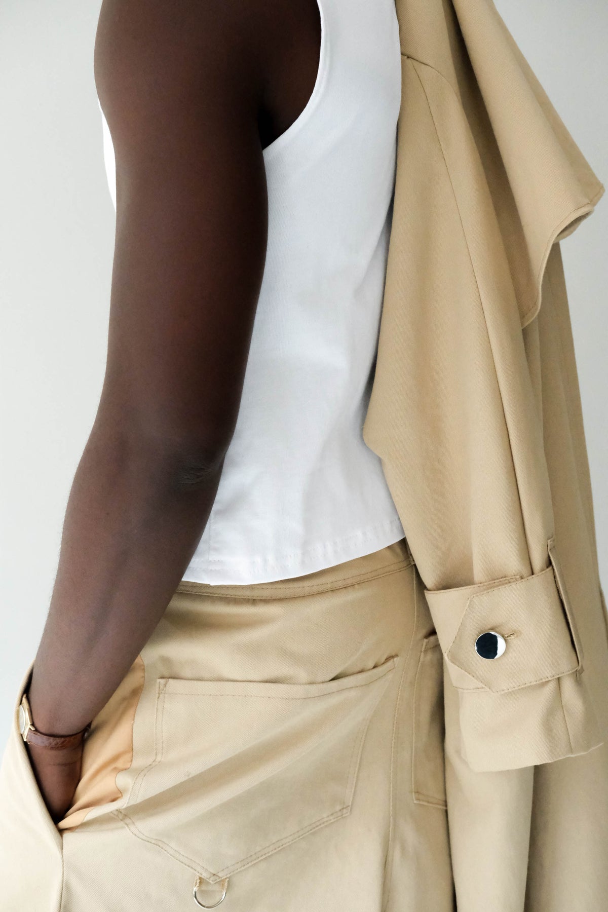 Pleated Wide-Leg Short