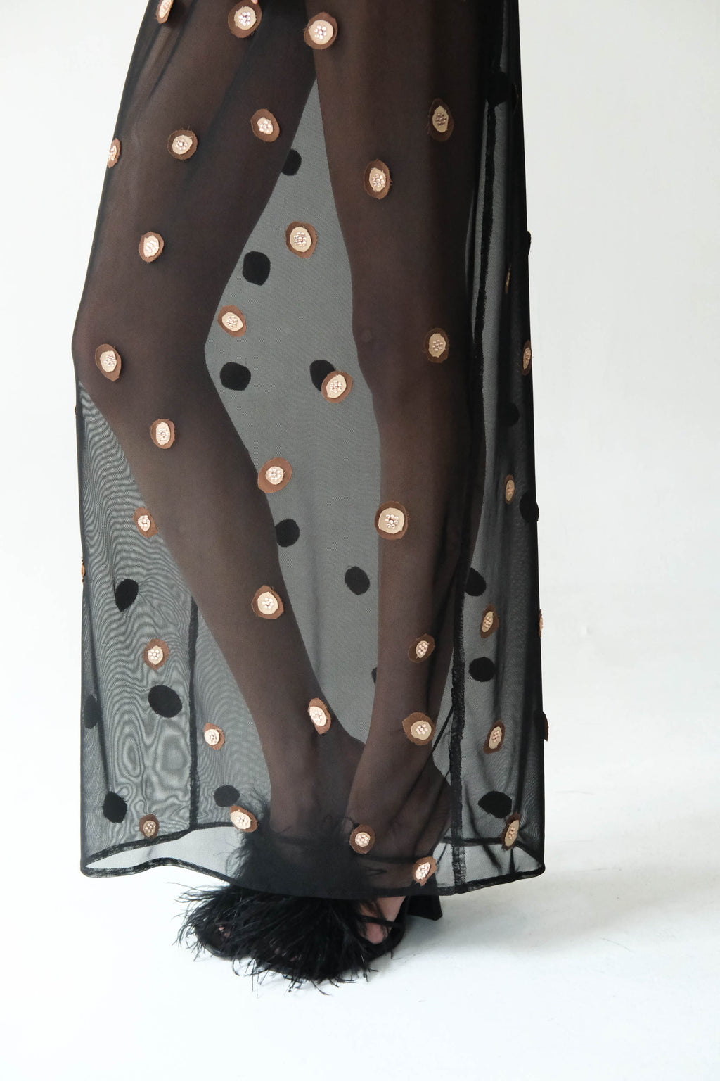 Leopard Motif Maxi Gown