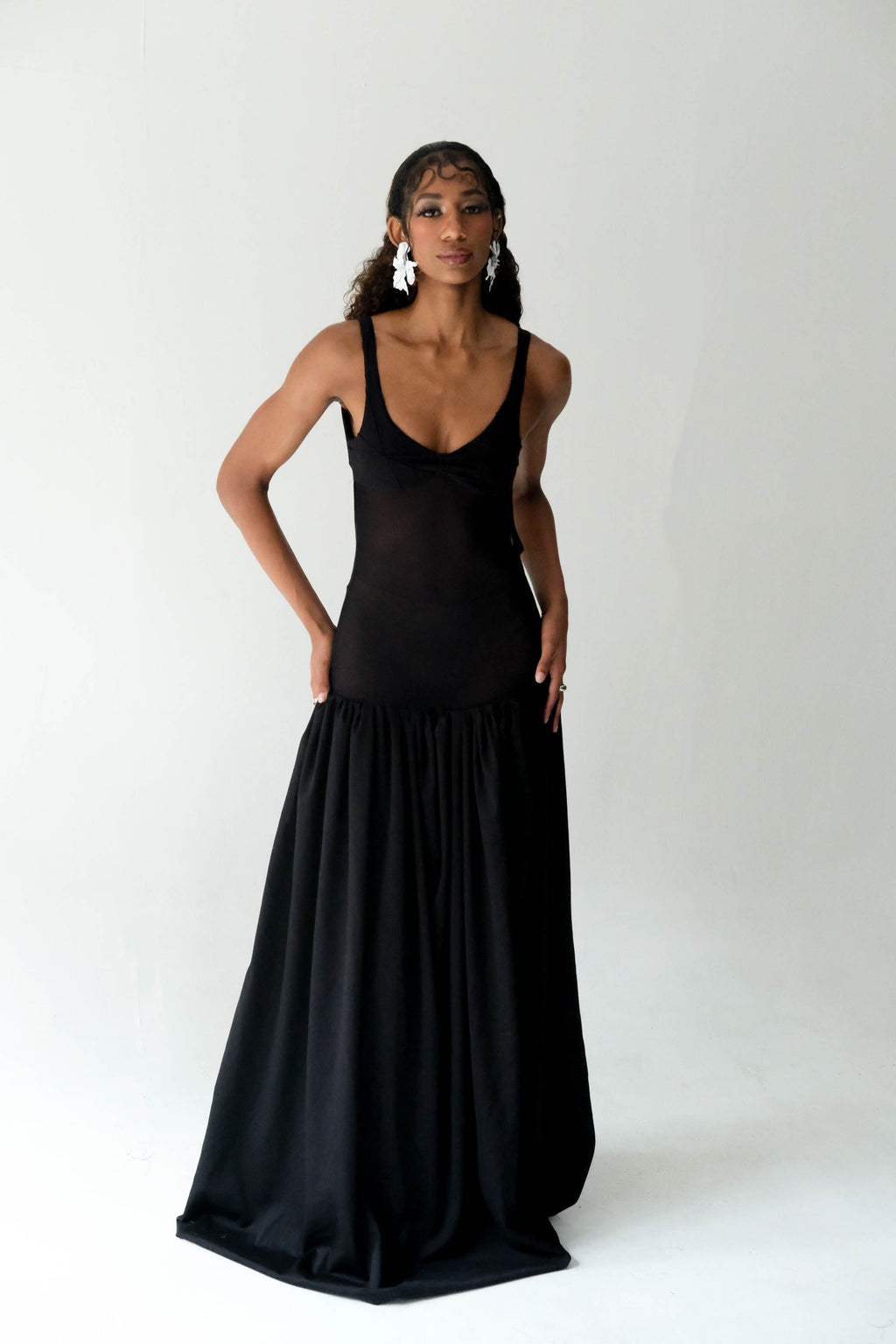 Blossom Drop-Waist Gown