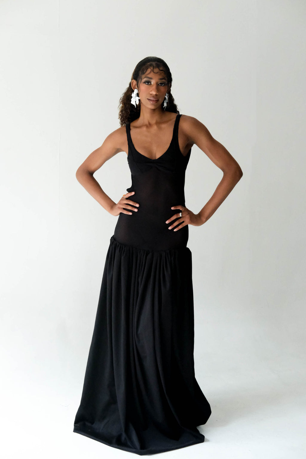 Blossom Drop-Waist Gown