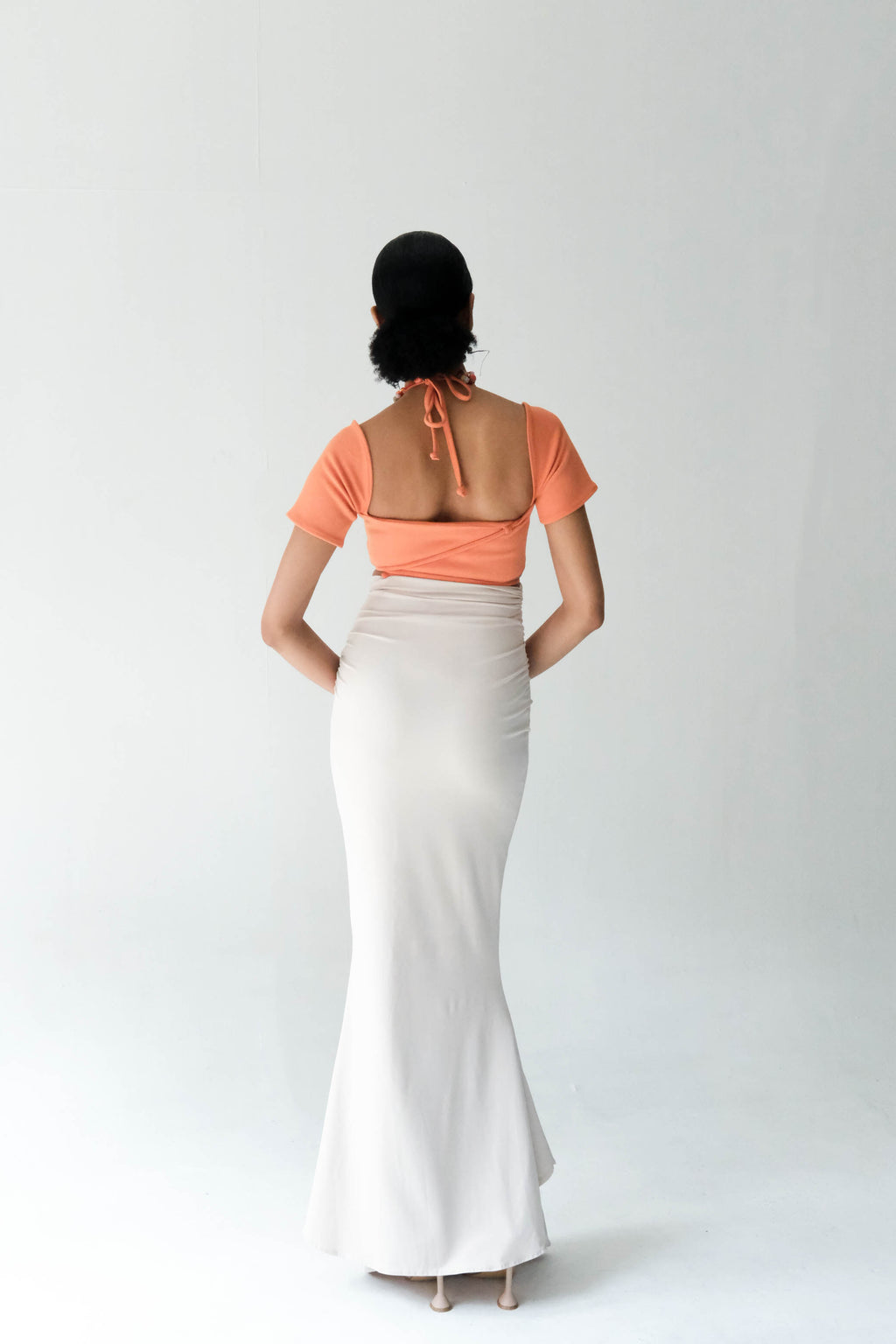 Fluted Column Mermaid Skirt