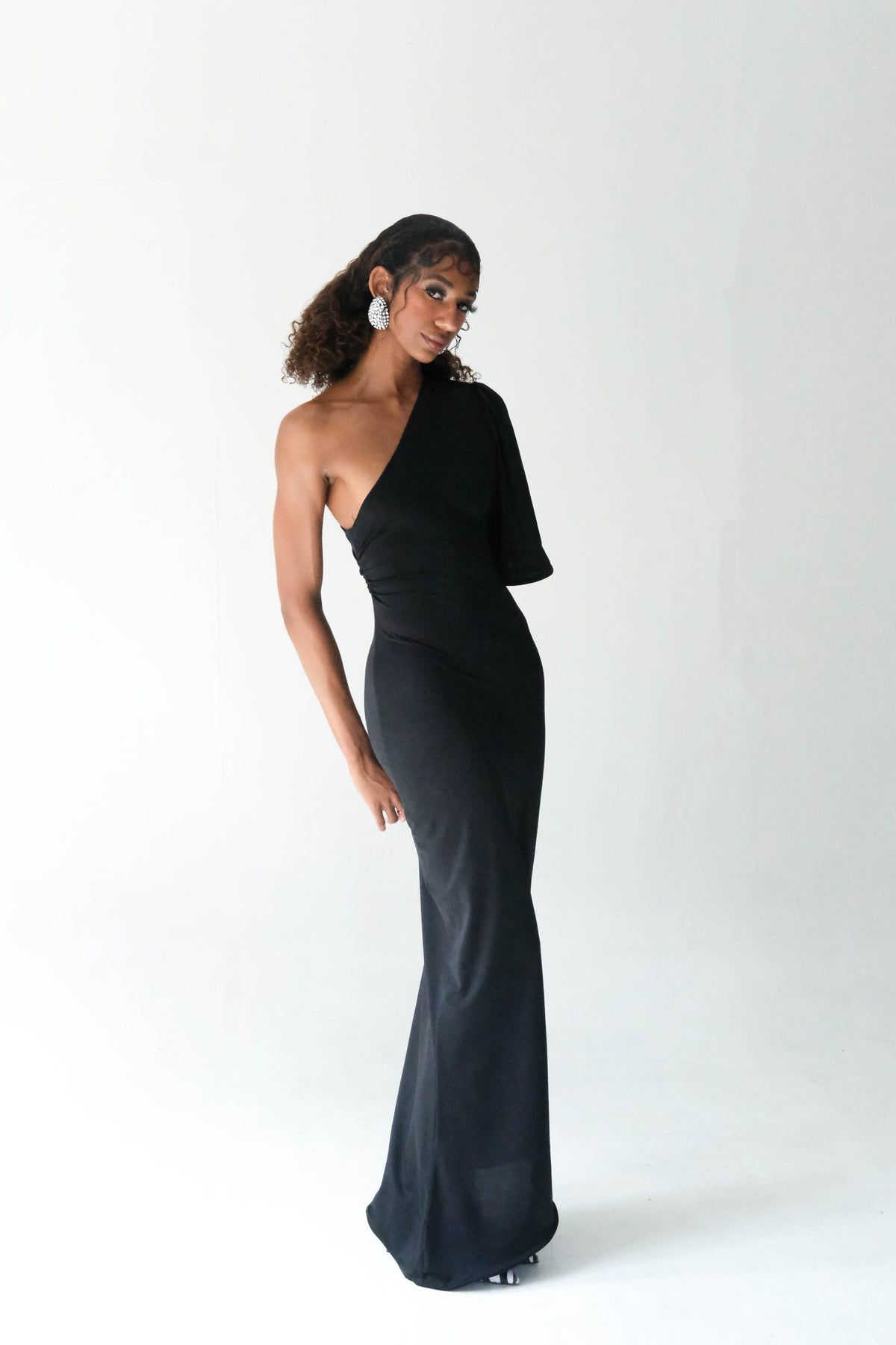 Asymmetric Goddess Gown