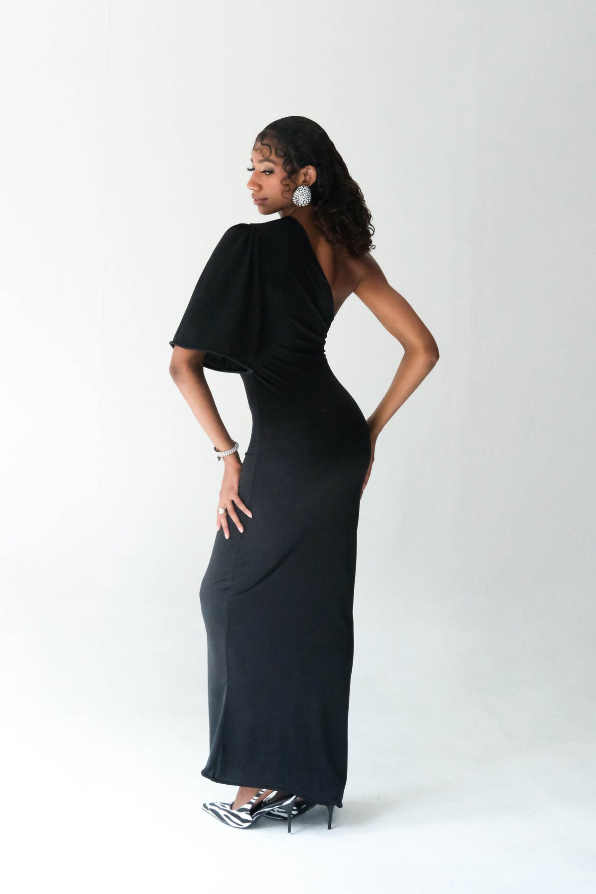 Asymmetric Goddess Gown