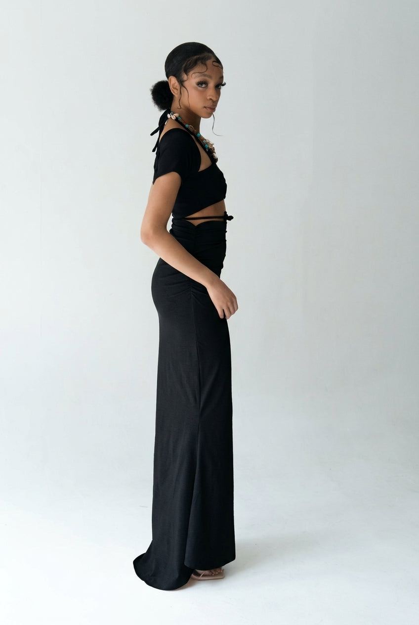 Fluted Column Mermaid Skirt