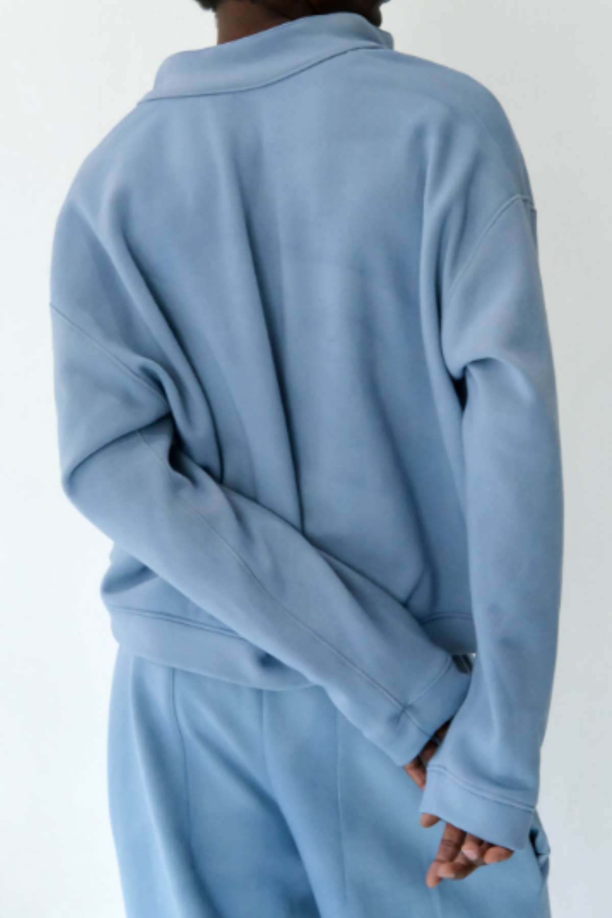 Cobalt Slate Horizon Cropped Pullover