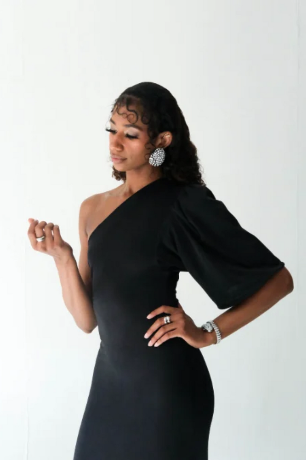 Asymmetric Goddess Gown